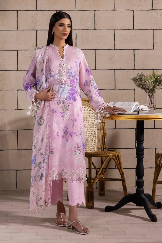 Sana Safinaz Muzlin Spring 25 Pink Organza – view 1 – Poshaq