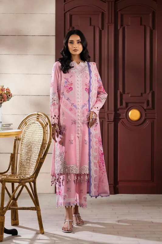 Sana Safinaz Muzlin Spring 25 Pink Organza – view 1 – Poshaq