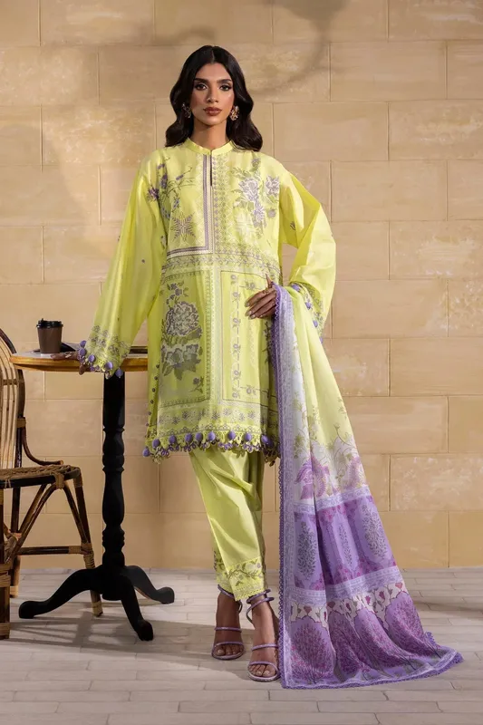Sana Safinaz Muzlin Spring 25 Lime Cotton – view 1 – Poshaq