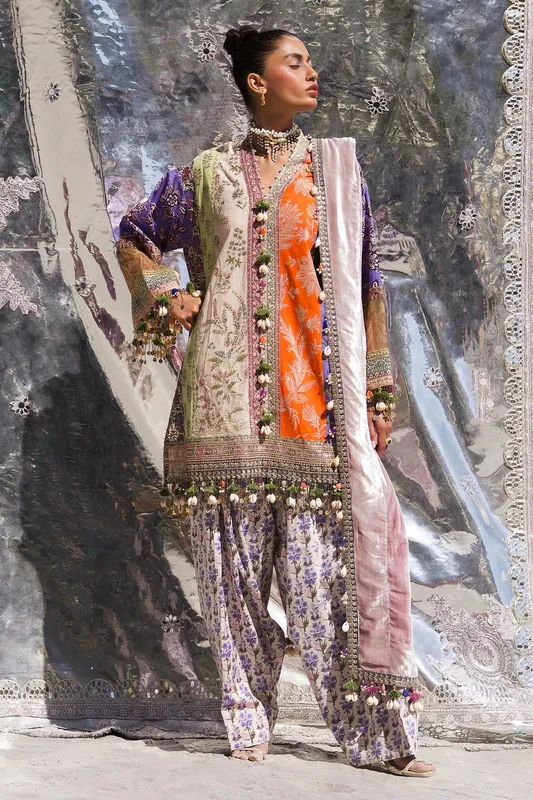 Sana Safinaz Winter Shawl 24 Pinkish Gray Cotton – view 1 – Poshaq