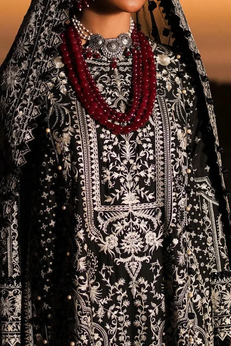 Sana Safinaz Luxury Lawn 2023 Black Jacquard – view 3 – Poshaq