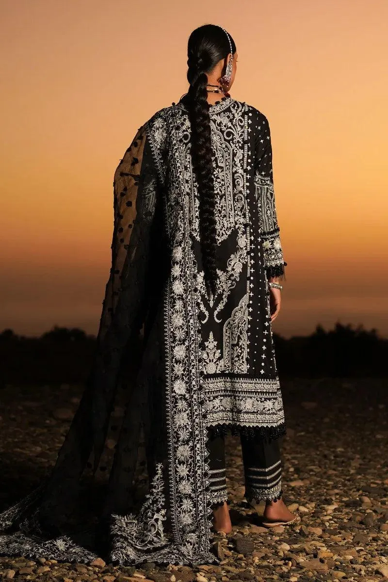 Sana Safinaz Luxury Lawn 2023 Black Jacquard – view 6 – Poshaq