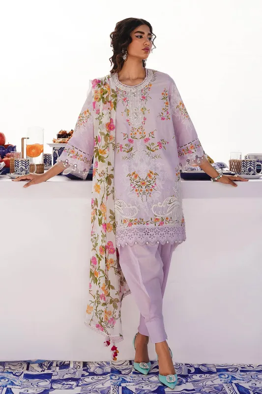Sana Safinaz Muzlin Spring 24 Lavender Organza – view 1 – Poshaq