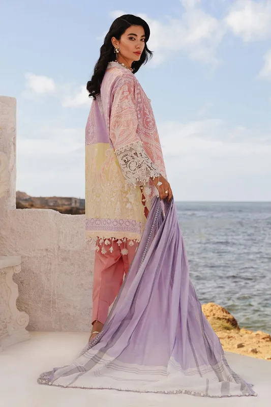 Sana Safinaz Muzlin Spring 24 Pink Organza – view 1 – Poshaq