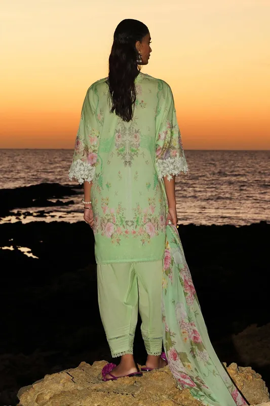 Sana Safinaz Muzlin Spring 24 Silver Organza – view 1 – Poshaq