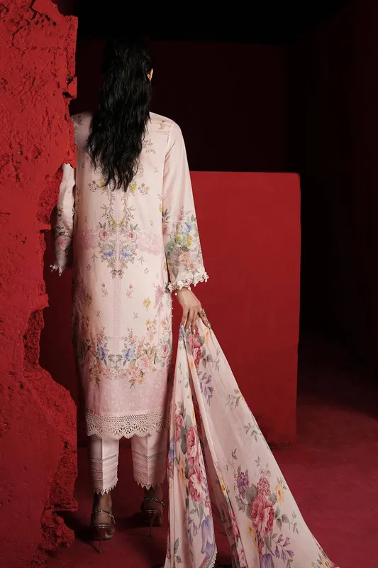 Sana Safinaz Muzlin Spring 24 Silver Organza – view 1 – Poshaq