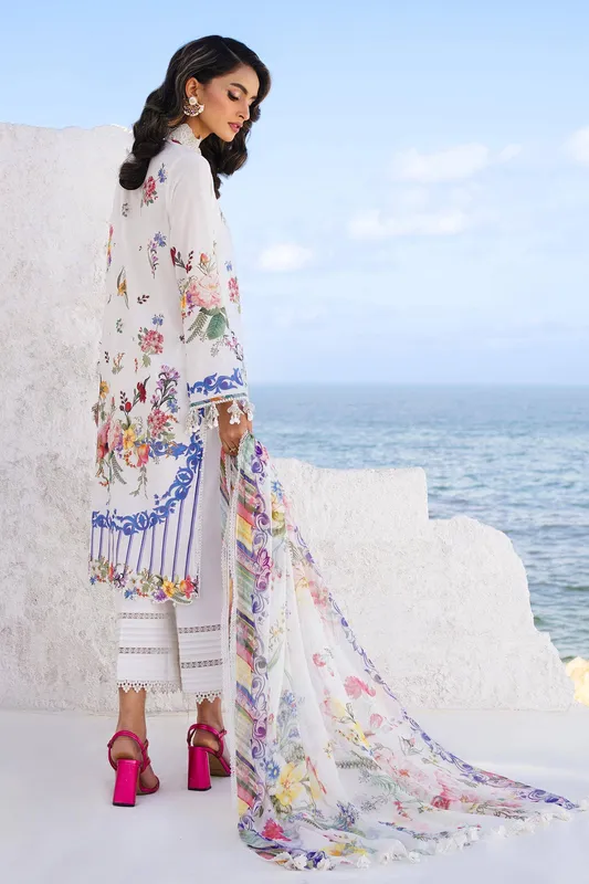 Sana Safinaz Muzlin Spring 24 Silver Organza – view 1 – Poshaq