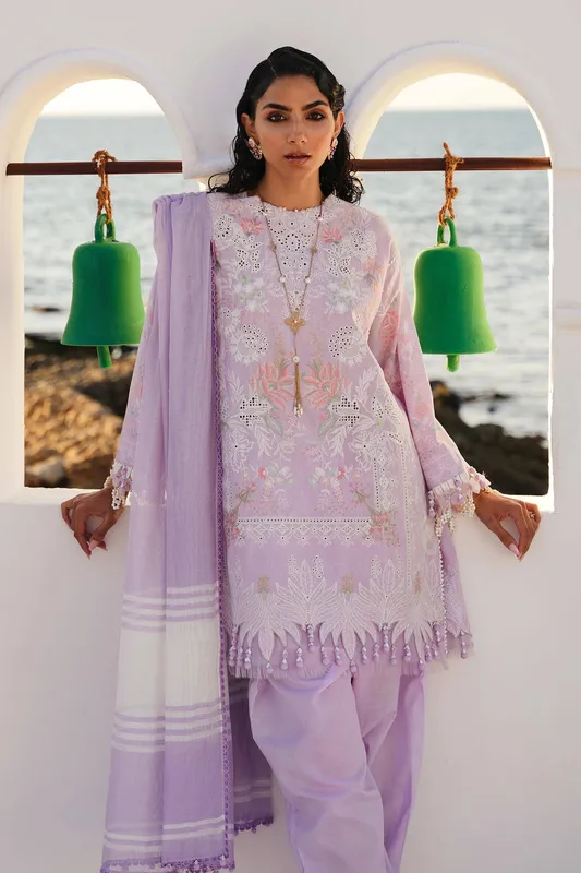 Sana Safinaz Muzlin Spring 24 Lavender Cotton – view 1 – Poshaq