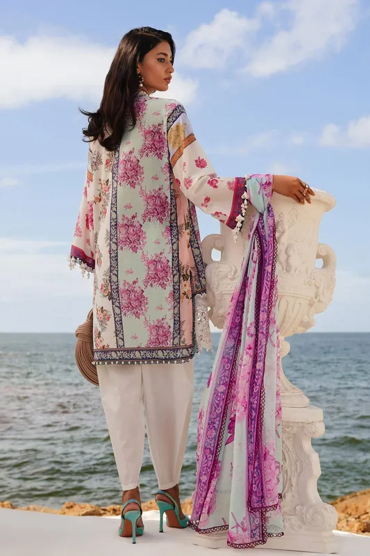 Sana Safinaz Muzlin Spring 24 Silver Organza – view 1 – Poshaq
