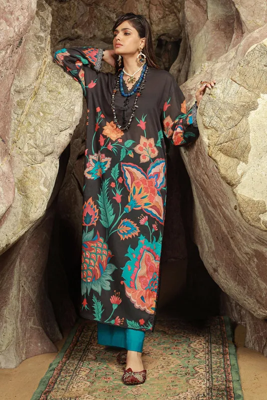 Sana Safinaz Mahay Spring 24 Black Cambric – view 1 – Poshaq