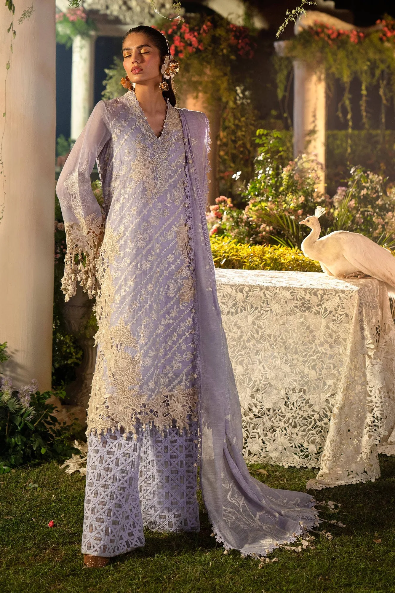 Sana Safinaz Luxury Collection 24 Lavender Organza – view 1 – Poshaq