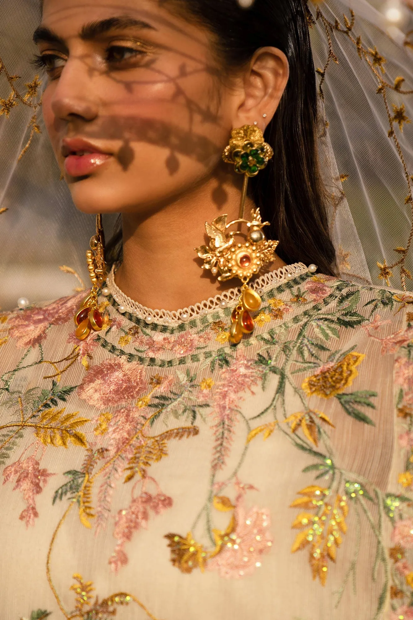 Sana Safinaz Luxury Collection 24 Beige Organza – view 2 – Poshaq