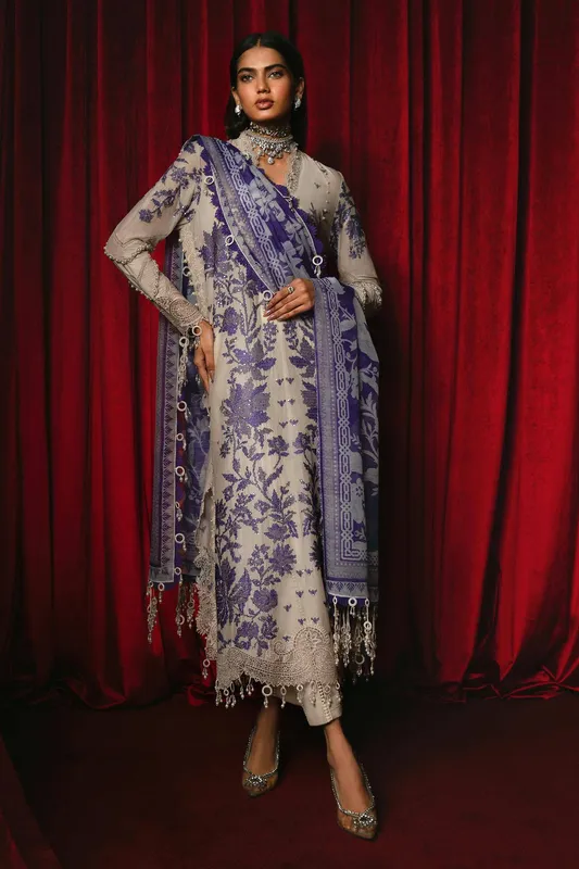 Sana Safinaz Luxury Collection 24 Ivory Organza – view 1 – Poshaq