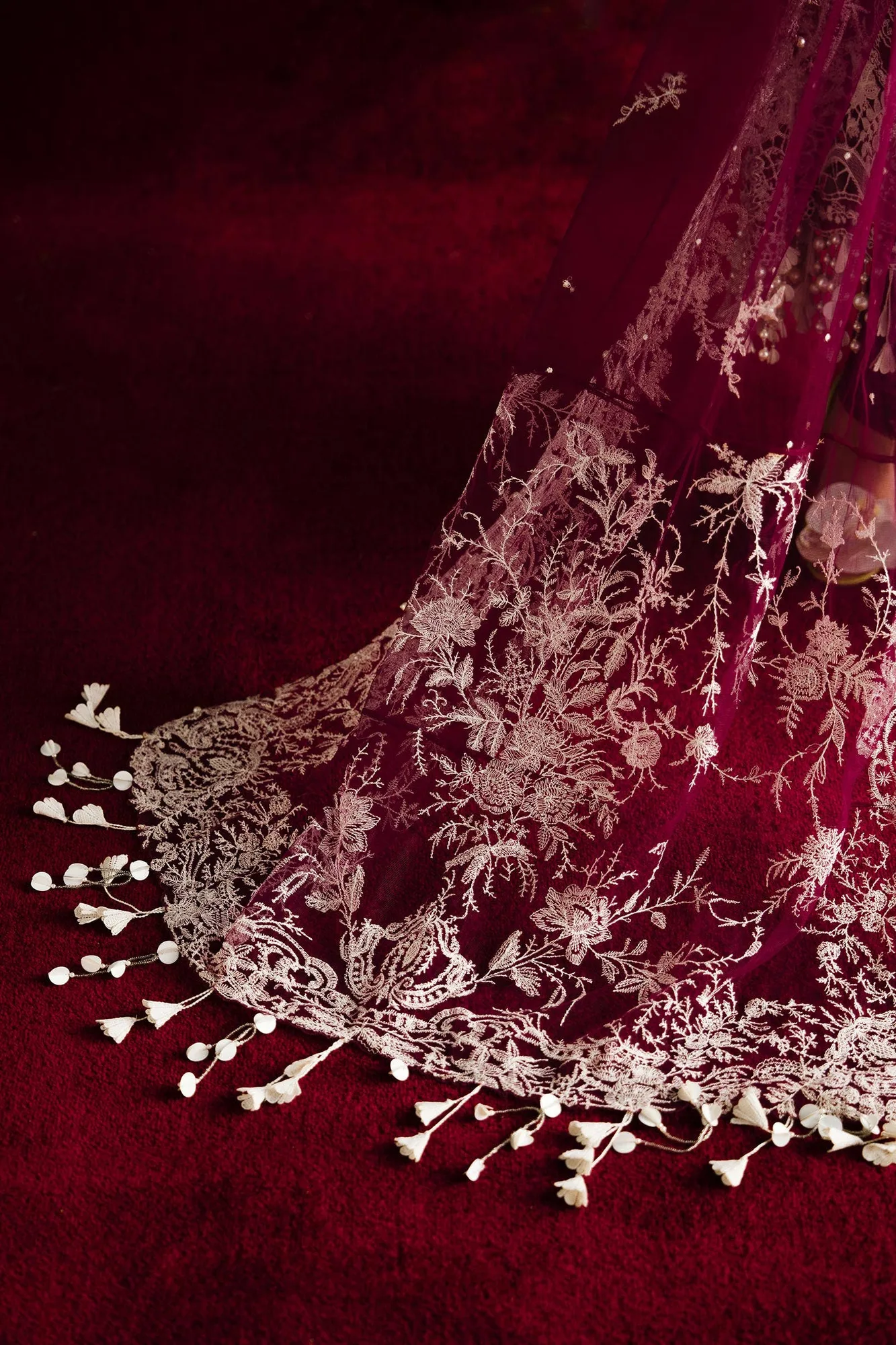 Sana Safinaz Luxury Collection 24 Magenta Organza – view 3 – Poshaq