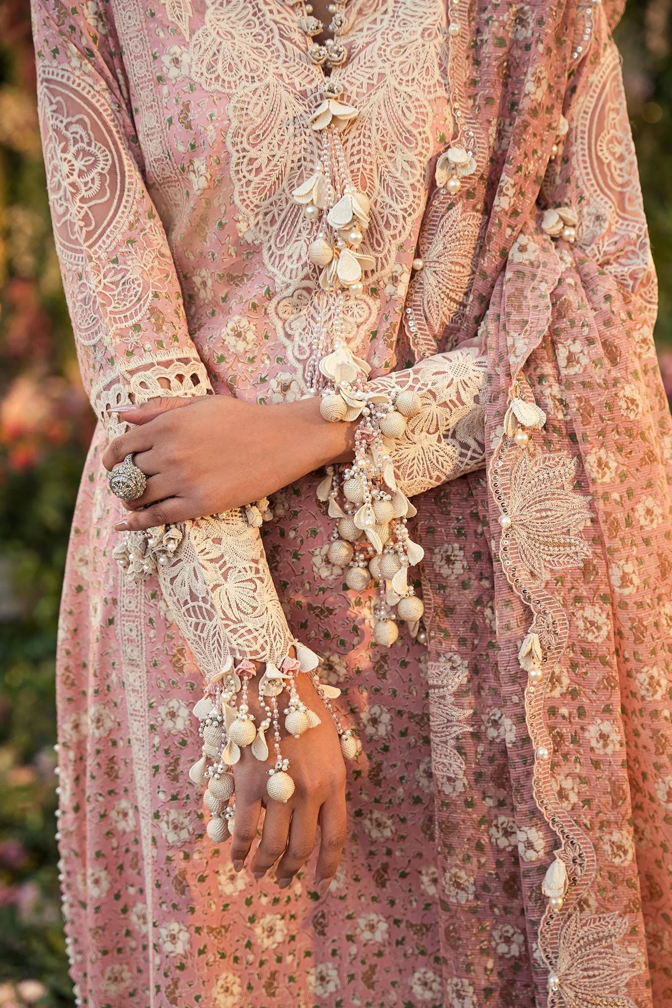 Sana Safinaz Luxury Collection 24 Pink Organza – view 3 – Poshaq
