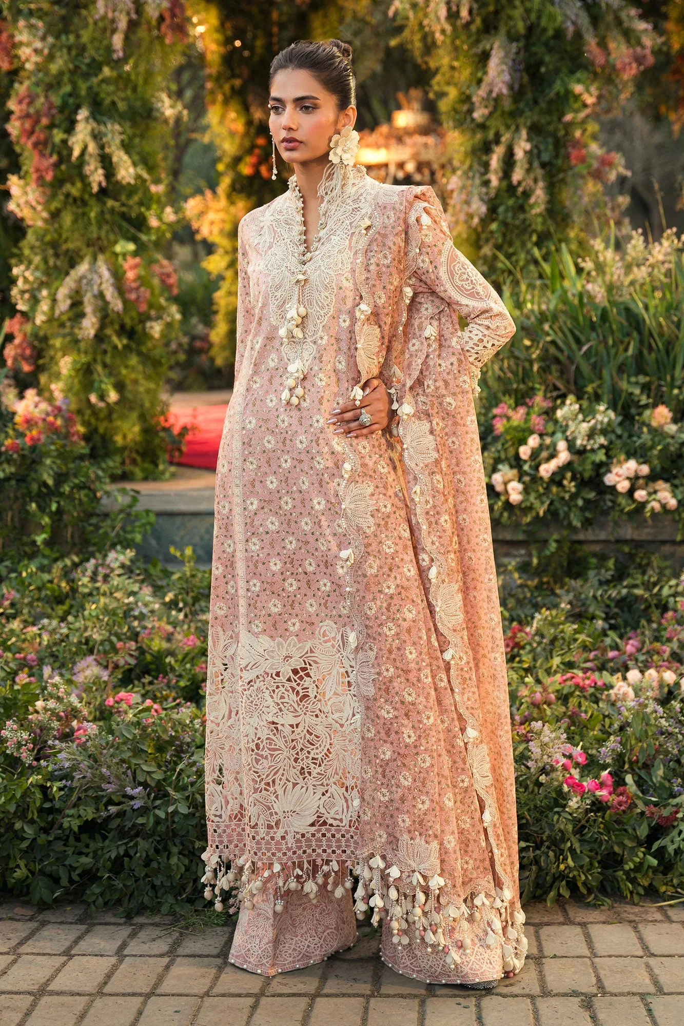 Sana Safinaz Luxury Collection 24 Pink Organza – view 5 – Poshaq