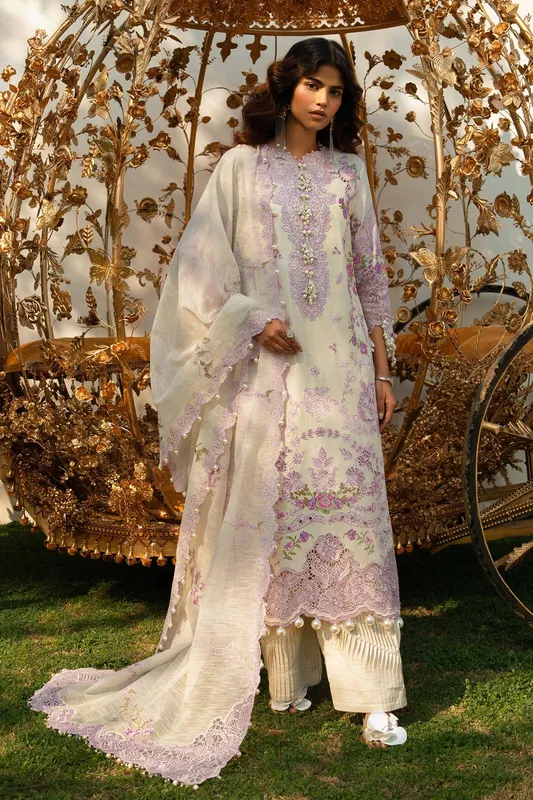 Sana Safinaz Luxury Collection 24 Ivory Organza – view 1 – Poshaq