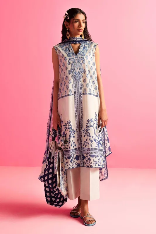 Sana Safinaz Mahay Summer Lawn 24 Purple Organza – view 1 – Poshaq