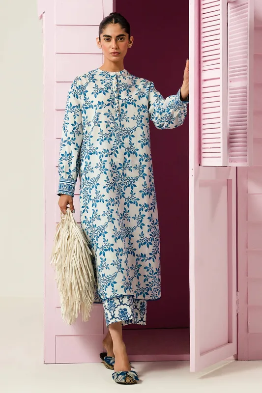 Sana Safinaz Mahay Summer Lawn 24 White Cambric – view 1 – Poshaq