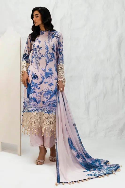Sana Safinaz Muzlin Summer 24 Grey Organza – view 1 – Poshaq
