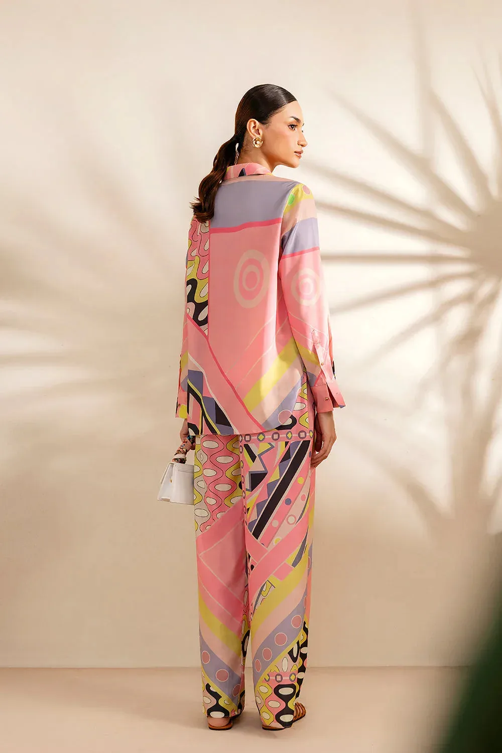 Saira Rizwan Silk Coords 25 Pink Silk – view 2 – Poshaq