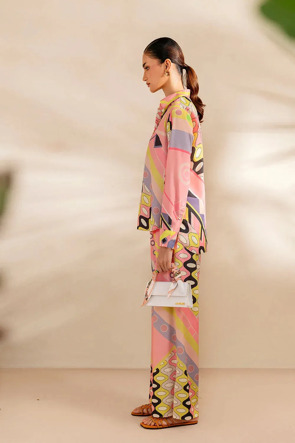 Saira Rizwan Silk Coords 25 Pink Silk – view 4 – Poshaq