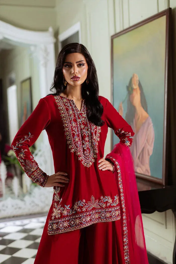 Saira Rizwan Velvet Pret 25 Red Velvet – view 5 – Poshaq