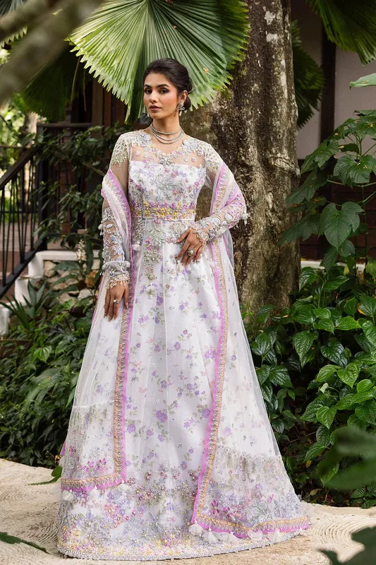 Saira Rizwan Wedding 2025 White Raw Silk – view 1 – Poshaq