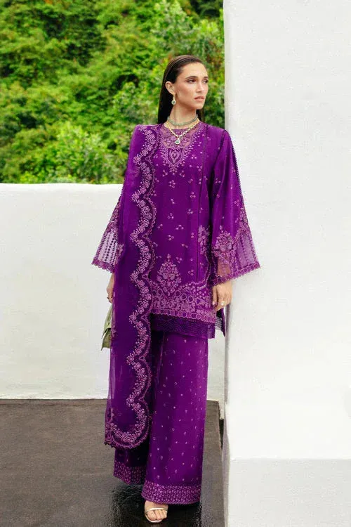 Saira Rizwan Sajri Festive Purple Organza – view 1 – Poshaq