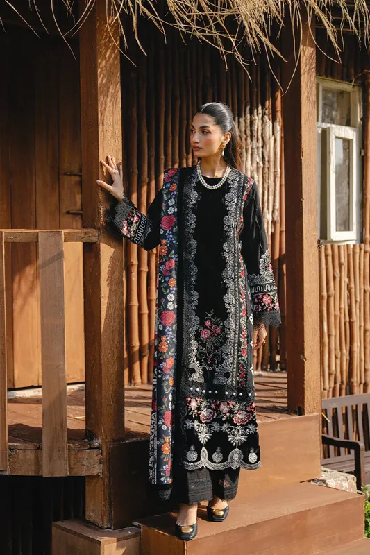 Saira Rizwan Winter 2024 Black Khaddar – view 1 – Poshaq