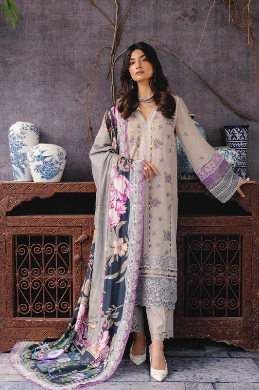 Saira Rizwan Winter 2024 Grey Khaddar – view 1 – Poshaq