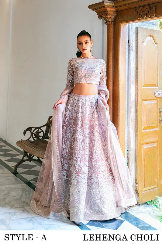 Saira Rizwan Naqsh Festive Lilac Raw Silk – view 1 – Poshaq