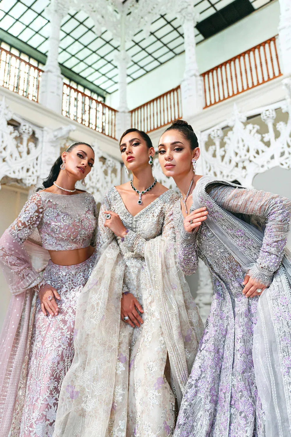 Saira Rizwan Naqsh Festive Grey Raw Silk – view 7 – Poshaq