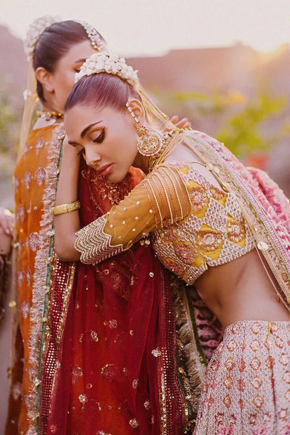 Saira Rizwan Serafina Festive Formals Mustard Raw Silk – view 5 – Poshaq