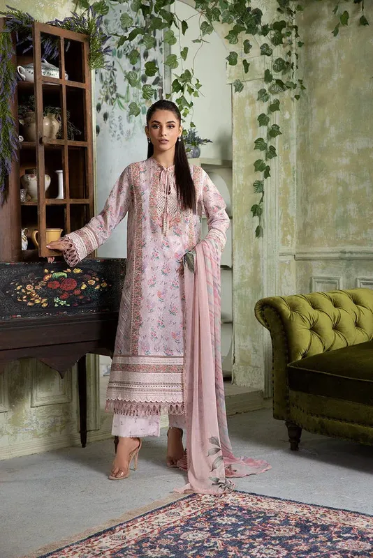 Sobia Nazir Vital Lawn 25 Lilac Chiffon – view 1 – Poshaq