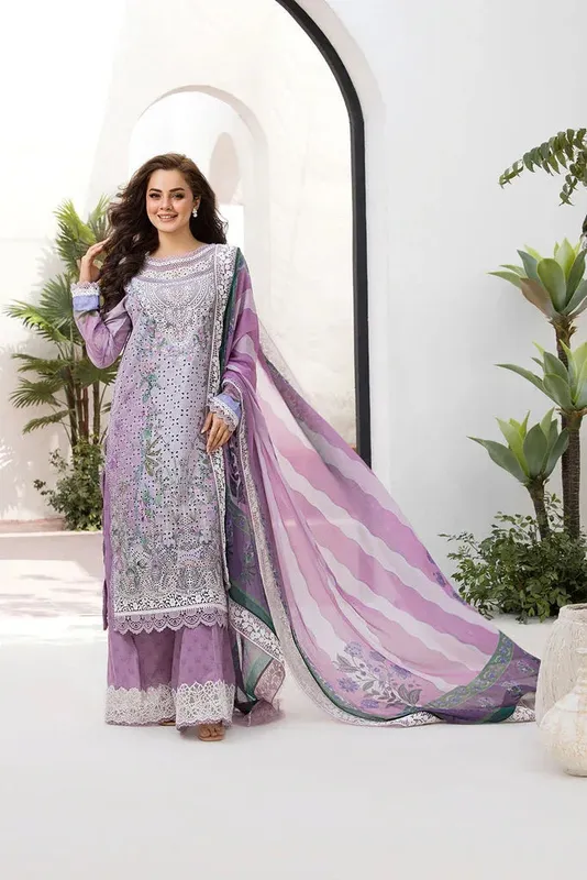 Sobia Nazir Vital Lawn 25 Lilac Chiffon – view 1 – Poshaq