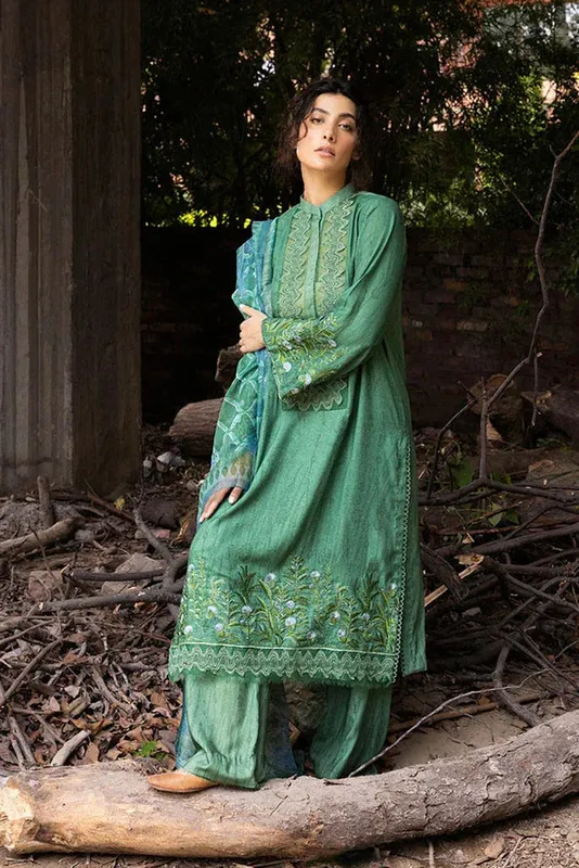 Sobia Nazir Fall Edit 24 Green Organza – view 1 – Poshaq