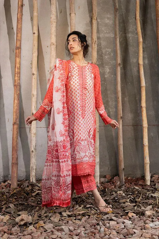 Sobia Nazir Fall Edit 24 Beige Organza – view 1 – Poshaq