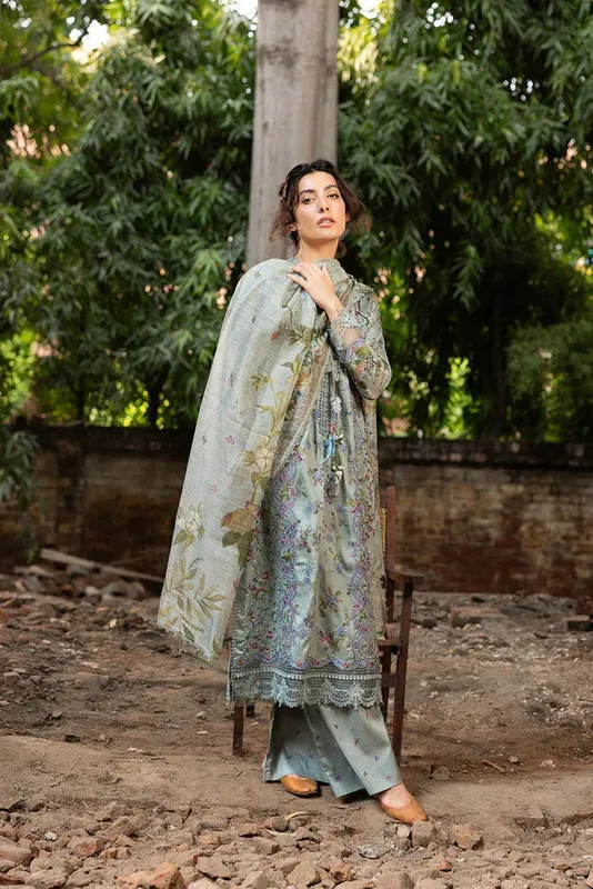 Sobia Nazir Fall Edit 24 Grey Organza – view 1 – Poshaq