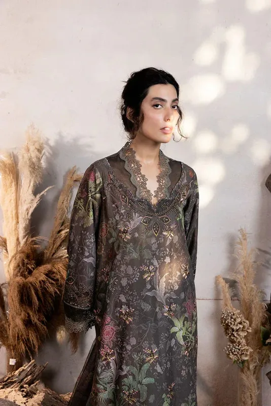 Sobia Nazir Fall Edit 24 Brown Organza – view 1 – Poshaq