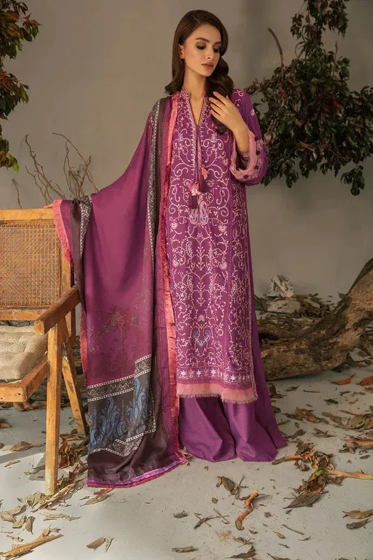 Sobia Nazir Autumn Winter 23 Purple – view 1 – Poshaq