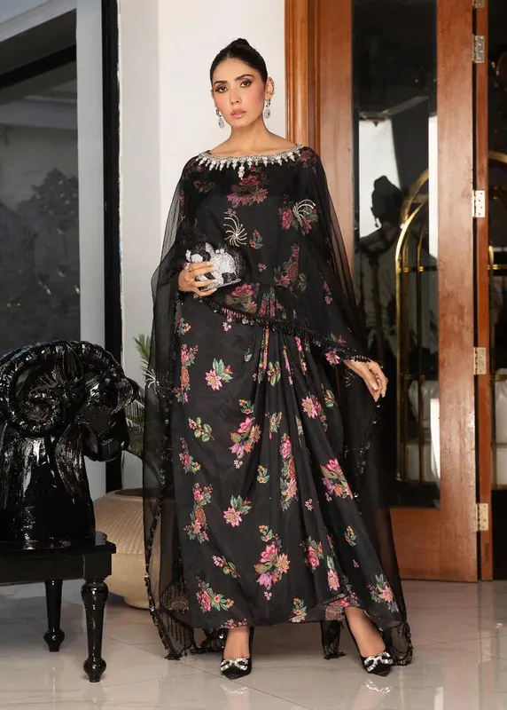 Shiza Hassan Sublime Luxury Pret Black Organza – view 1 – Poshaq