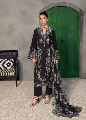 Saira Shakira Nureh Luxe Black Raw Silk – view 1 – Poshaq