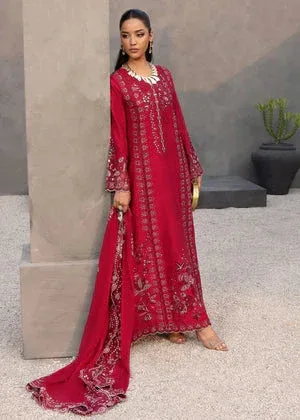 Saira Shakira Nureh Luxe Red Raw Silk – view 2 – Poshaq
