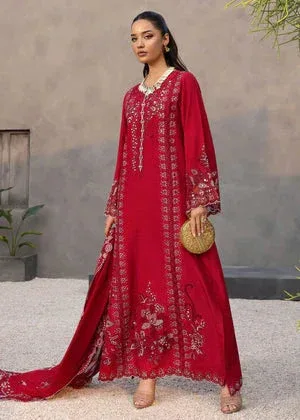 Saira Shakira Nureh Luxe Red Raw Silk – view 4 – Poshaq