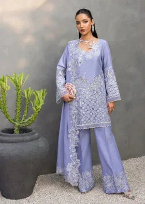 Saira Shakira Nureh Luxe Lavender Raw Silk – view 2 – Poshaq