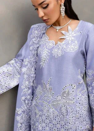 Saira Shakira Nureh Luxe Lavender Raw Silk – view 4 – Poshaq