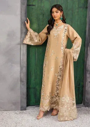 Saira Shakira Nureh Luxe Beige Raw Silk – view 4 – Poshaq