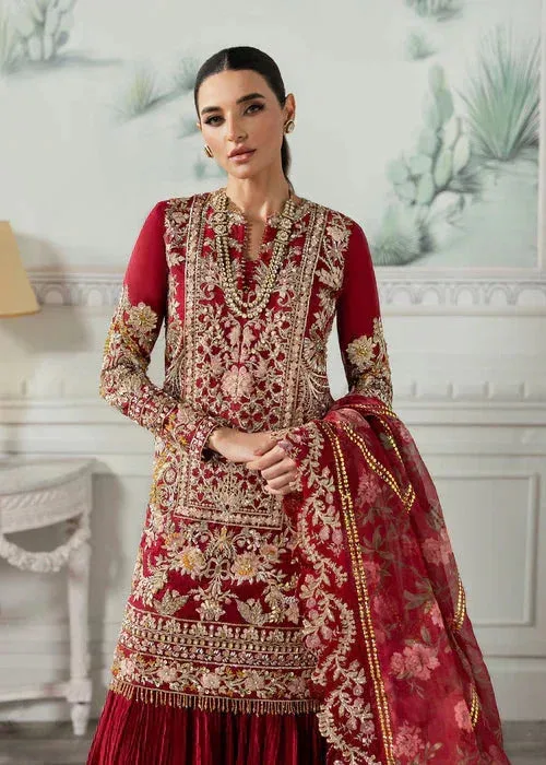 Saira Shakira Rosea Casual Pret 25 Haute Red Raw Silk – view 2 – Poshaq