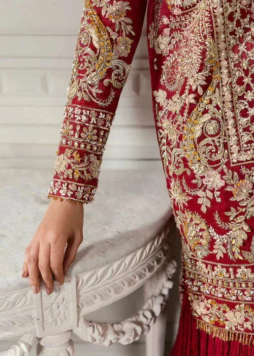 Saira Shakira Rosea Casual Pret 25 Haute Red Raw Silk – view 5 – Poshaq